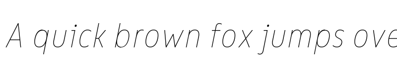 Preview of FONTSPRING DEMO - Bion Hairline Cond Italic font