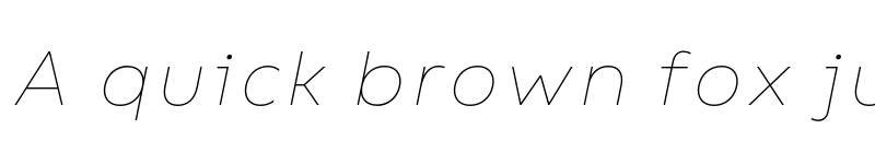 Preview of FONTSPRING DEMO - Bion Hairline Italic font