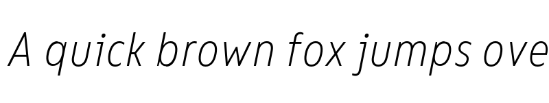 Preview of FONTSPRING DEMO - Bion Light Cond Italic font