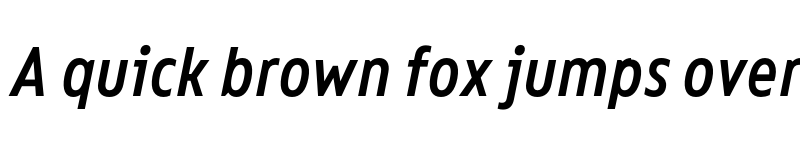 Preview of FONTSPRING DEMO - Bion Medium Cond Italic font