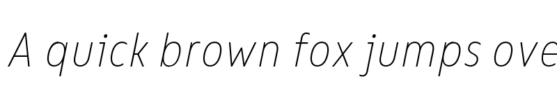 Preview of FONTSPRING DEMO - Bion Thin Cond Italic font