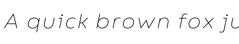 Preview of FONTSPRING DEMO - Bion Thin Italic font