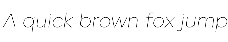 Preview of FONTSPRING DEMO - Biotic Thin Italic Regular font