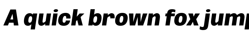 Preview of FONTSPRING DEMO - Black Cond Obli Italic font