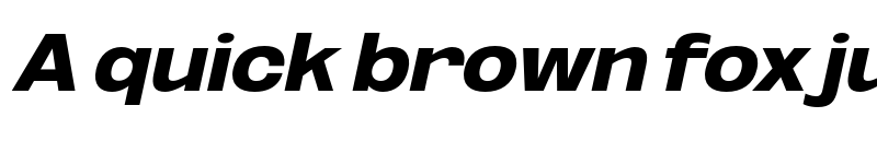 Preview of FONTSPRING DEMO - Black Exp UtObli Italic font