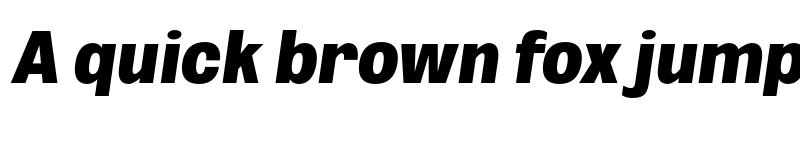 Preview of FONTSPRING DEMO - Black ExtCond Obli Italic font