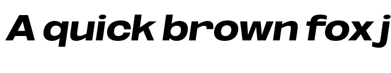 Preview of FONTSPRING DEMO - Black ExtExp Obli Italic font