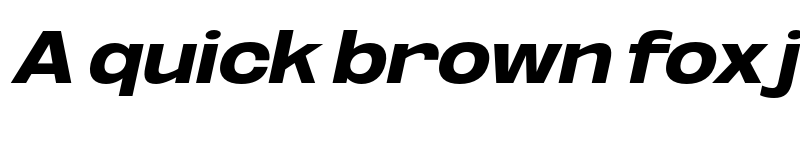 Preview of FONTSPRING DEMO - Black ExtExp UtObli Italic font