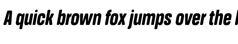 Preview of FONTSPRING DEMO - Black Extra Cn It Italic font