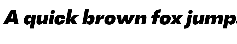 Preview of FONTSPRING DEMO - Black Italic font