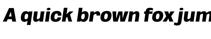 Preview of FONTSPRING DEMO - Black SemCond Obli Italic font