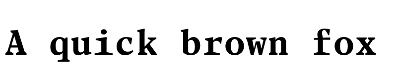 Preview of FONTSPRING DEMO - Blacker Mono Bold Regular font