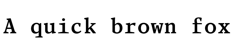 Preview of FONTSPRING DEMO - Blacker Mono Medium Regular font