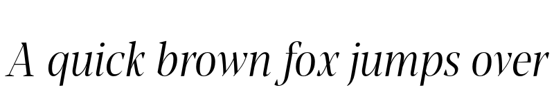 Preview of FONTSPRING DEMO - Blacker Pro Cond Dis Lt Italic font