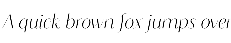 Preview of FONTSPRING DEMO - Blacker Sans Display Extralight Italic font