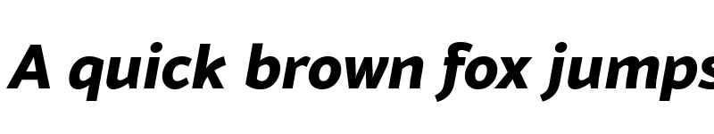 Preview of FONTSPRING DEMO - Blacker Sans Pro Extrabold Italic font