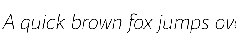 Preview of FONTSPRING DEMO - Blacker Sans Pro Extralight Italic font