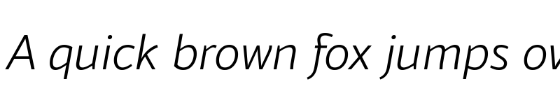 Preview of FONTSPRING DEMO - Blacker Sans Pro Light Italic font