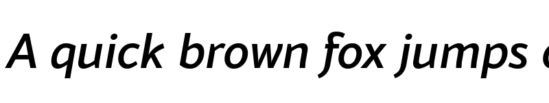 Preview of FONTSPRING DEMO - Blacker Sans Pro Medium Italic font