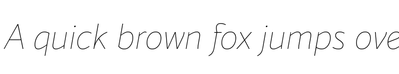 Preview of FONTSPRING DEMO - Blacker Sans Pro Thin Italic font