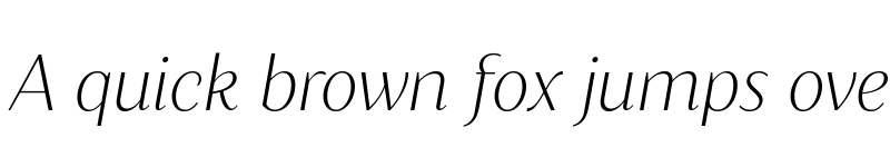 Preview of FONTSPRING DEMO - Blacker Sans Text Extralight Italic font