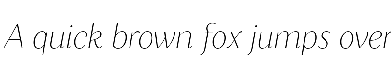 Preview of FONTSPRING DEMO - Blacker Sans Text Thin Italic font