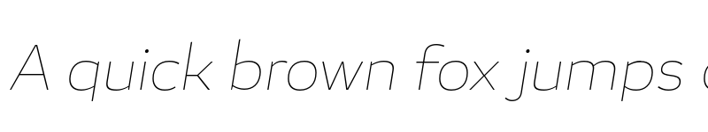 Preview of FONTSPRING DEMO - Blanc Thin Italic font