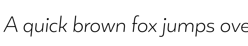 Preview of FONTSPRING DEMO - Blauth ExtraLight It Regular font