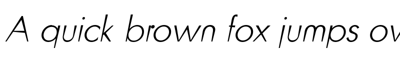 Preview of FONTSPRING DEMO - Blitz-ThinItalic Regular font