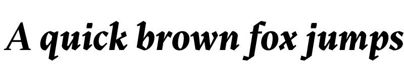 Preview of FONTSPRING DEMO - Blizka Heavy Italic font