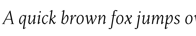 Preview of FONTSPRING DEMO - Blizka Light Italic font