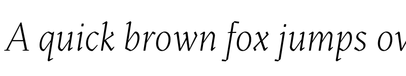 Preview of FONTSPRING DEMO - Blizka UltraLight Italic font