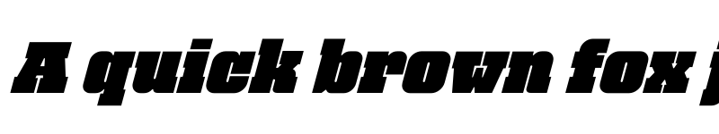 Preview of FONTSPRING DEMO - Bloque Italic font