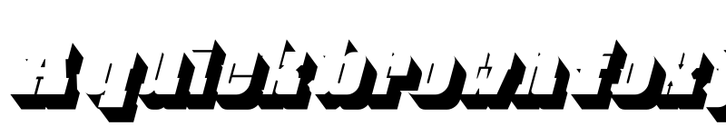 Preview of FONTSPRING DEMO - Bloque Shadow Italic font