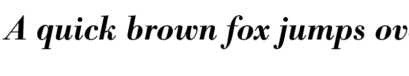 Preview of FONTSPRING DEMO - Bodoni Antiqua Pro Demi Italic font
