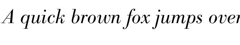 Preview of FONTSPRING DEMO - Bodoni Antiqua Pro Light Italic font