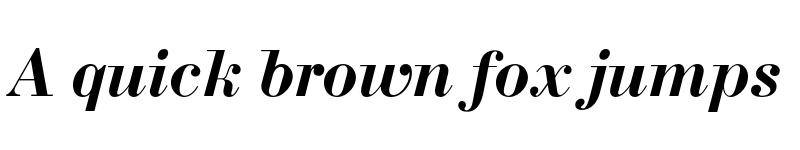 Preview of FONTSPRING DEMO - Bodoni Bold Italic font