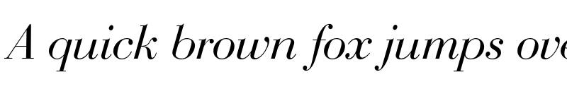 Preview of FONTSPRING DEMO - Bodoni Display FS Italic font