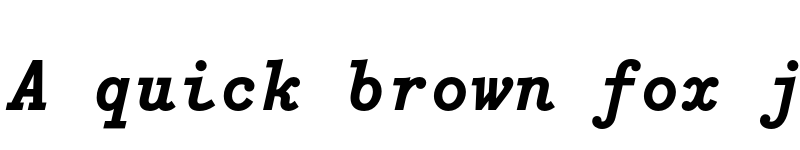 Preview of FONTSPRING DEMO - Bodoni Egyptian Mono Bold Italic font