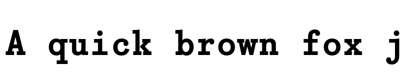Preview of FONTSPRING DEMO - Bodoni Egyptian Mono Bold font
