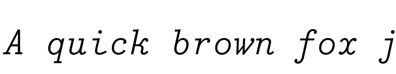 Preview of FONTSPRING DEMO - Bodoni Egyptian Mono Light Italic font