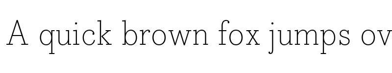 Preview of FONTSPRING DEMO - Bodoni Egyptian Pro ExtLight Regular font