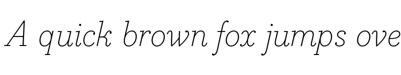 Preview of FONTSPRING DEMO - Bodoni Egyptian Pro ExtLightIta Regular font