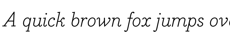 Preview of FONTSPRING DEMO - Bodoni Egyptian Pro LightIta Regular font