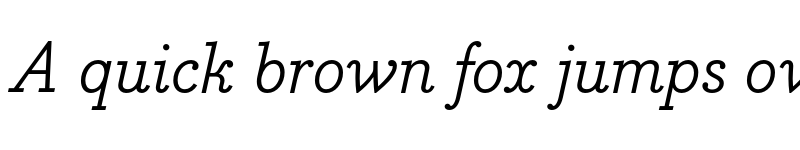 Preview of FONTSPRING DEMO - Bodoni Egyptian Pro RegularIta Regular font