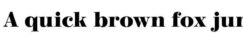 Preview of FONTSPRING DEMO - Bodoni Elegant ExtBd Regular font