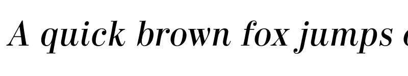 Preview of FONTSPRING DEMO - Bodoni Elegant Italic font