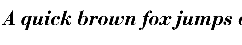 Preview of FONTSPRING DEMO - Bodoni FS Semibold Italic font