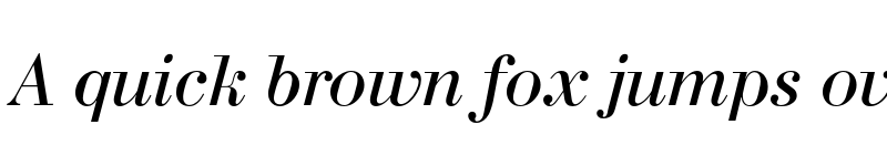 Preview of FONTSPRING DEMO - Bodoni Italic font