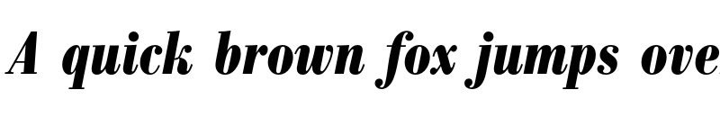 Preview of FONTSPRING DEMO - Bodoni Recut FS Cd Bold Italic font